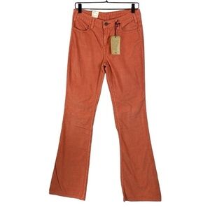 Levi’s orange corduroy flare pants